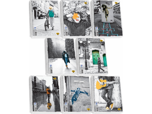 Τετράδιο σπιράλ Skag Street Icons A4 2 θεμάτων (257145) (Διάφορα σχέδια)